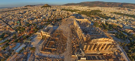 Εντυπωσιακές φωτογραφίες της Αθήνας από ψηλά