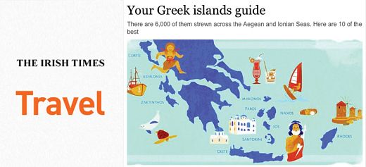 Irish Times promotes greek islands