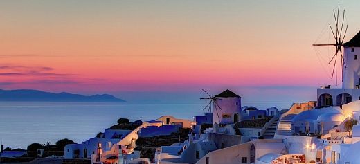 A Greek sunset among the top 10 trips of a lifetime