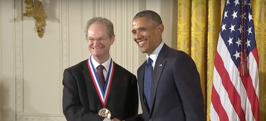 President Barack Obama awards the Greek father of nanoscience