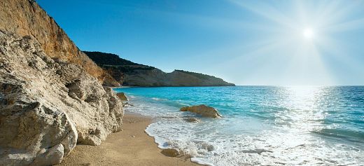 A Greek beach among the world’s bluest waters