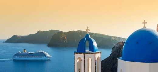 Santorini is the supermodel of the Cyclades