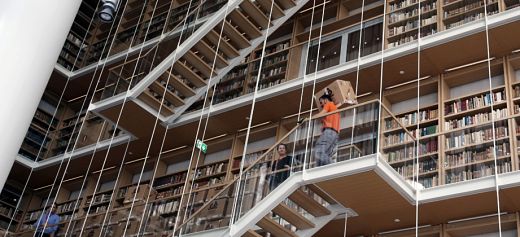 The transfer of the collections from the National Library to its new facilities at the Stavros Niarchos Foundation Cultural Center