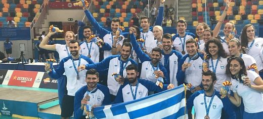 In 6th place at the Mediterranean Games