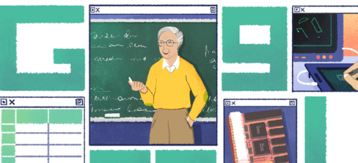 A tribute to his contributions by Google