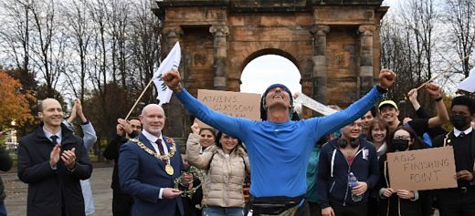 The actor who ran 2,421km to Glasgow for climate change