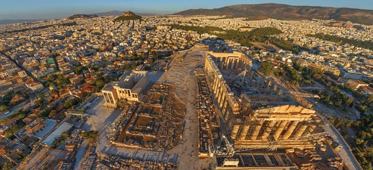 Εντυπωσιακές φωτογραφίες της Αθήνας από ψηλά