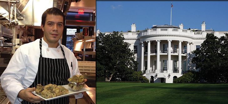 The Greek chef in the kitchen of the White House