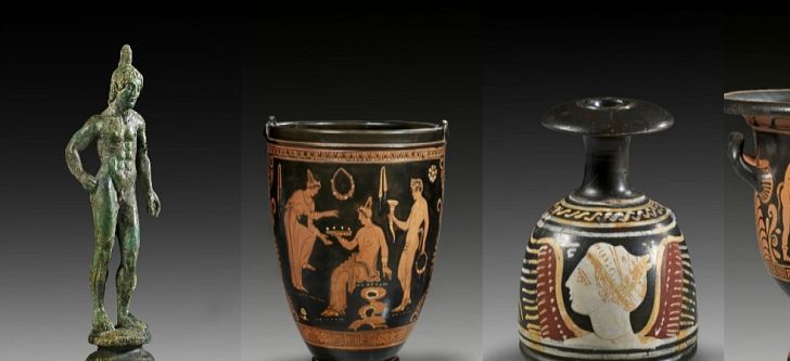 4 potentially-tainted objects identified by the Greek hunter of stolen antiquities