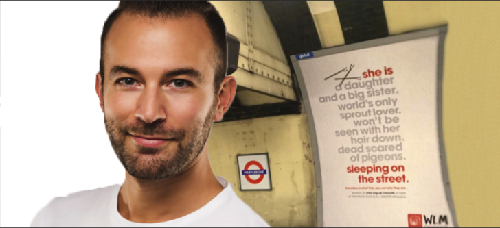The Greek creator of a subway campaign in UK