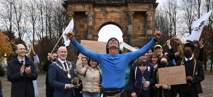 The actor who ran 2,421km to Glasgow for climate change