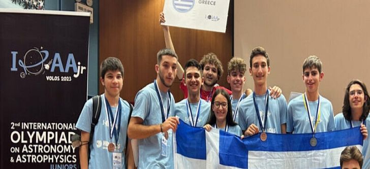 Greek children swept the medals at the 2nd Astronomy – Astrophysics Olympiad