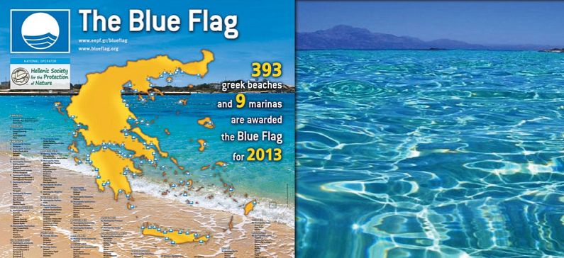 Δεύτερη στον κόσμο σε γαλάζιες σημαίες η Ελλάδα