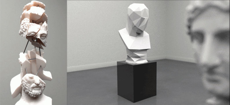 He turns ancient greeks sculpture into animated images