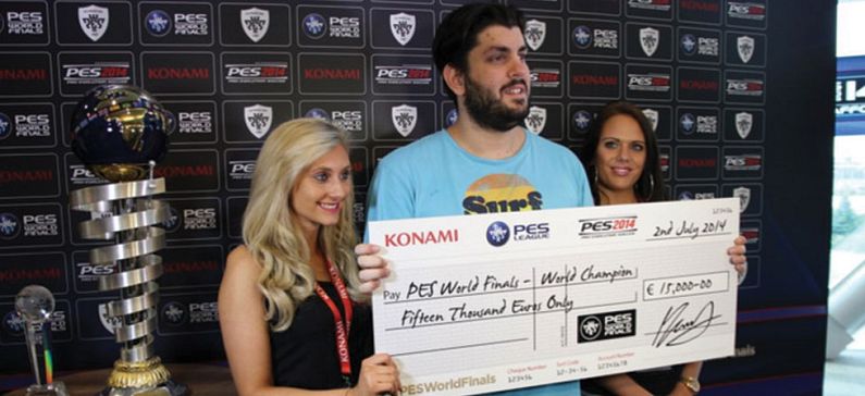 Greek champion in the Pro Evolution Soccer League