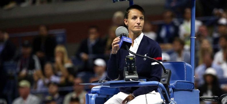 First woman ever to umpire men’s US Open final