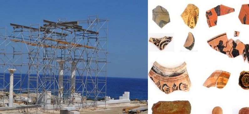 A complex of buildings was discovered next to the temple of Apollo