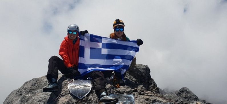 The first Greek climber to conquer the 7 peaks of the world